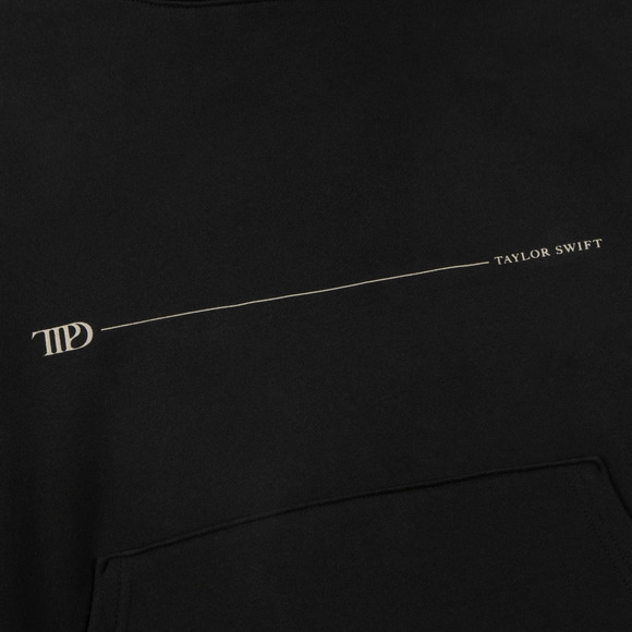 Taylor Swift TTPD The Tortured Poets Department Hoodie Black Sz L NWOT Authentic - Picture 5 of 7